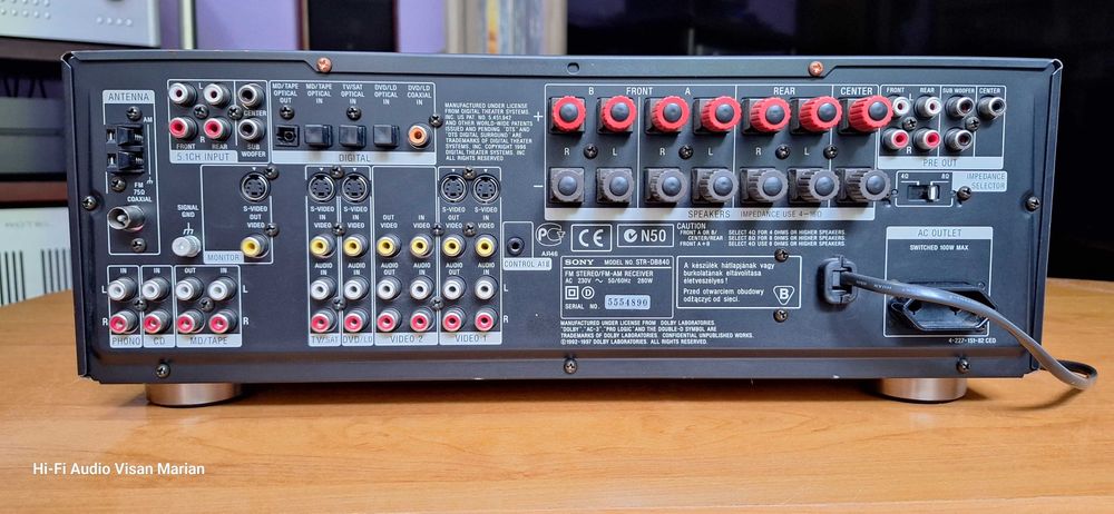 Amplificator Sony STR-DB 840QS Cu Telecomanda