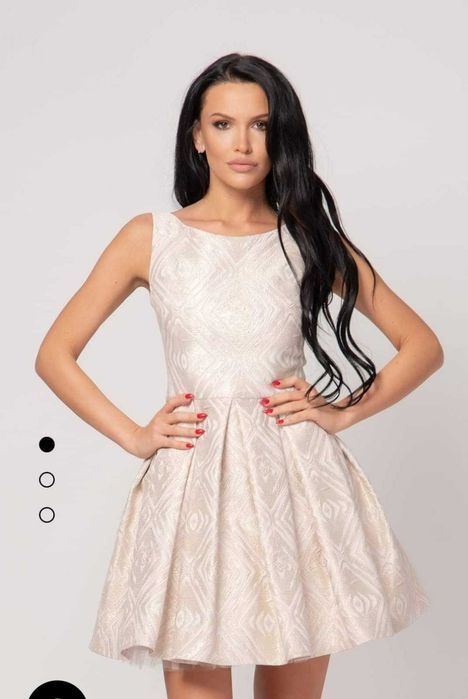 Рокля " Junona" в цвят бледо розово