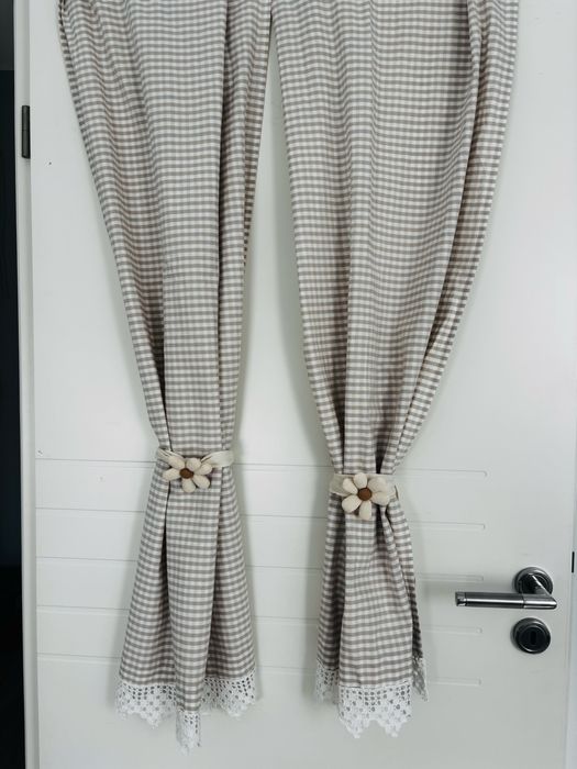 Set 2 draperii scurte
