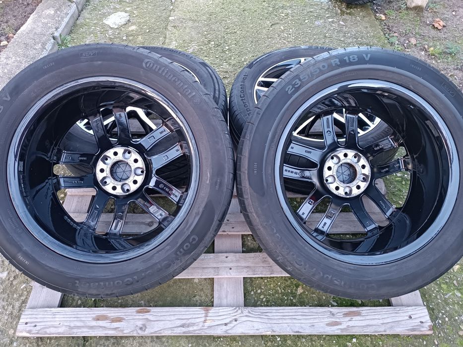 Лети джанти 18ки 5х112 Merdedes + летни гуми 235/50/18 Continental
