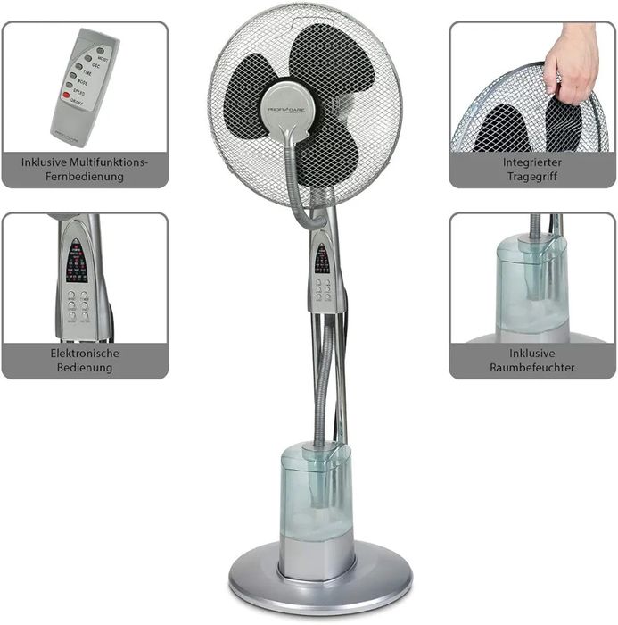 Нов вентилатор ProfiCare, PC-VL 3069 LB, 85W, Овлажняване на въздуха