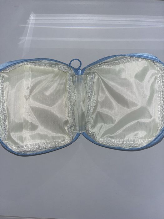 Косметичка мини с мишкой голубой