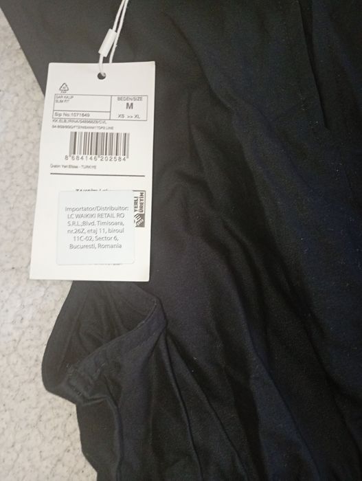 Рокля нова черна от памук на Waikiki