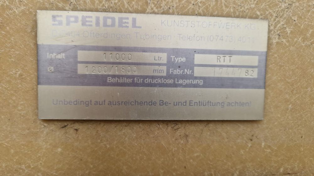 Bazin fibră de sticlă11000l,cisternă  apă Bazin apă pt agricultură