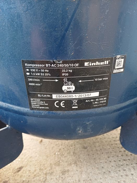 Compresor 10 bar 50 litri