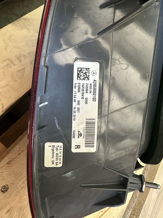 Заден Десен Стоп за Mercedes C-class w205