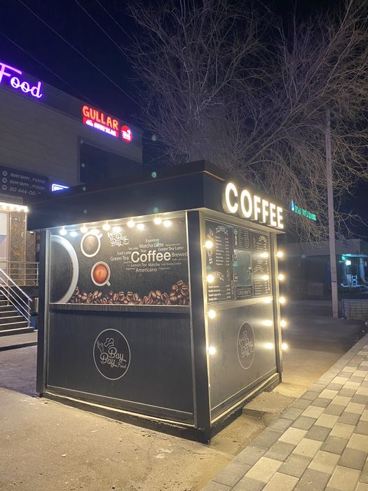 Kofe yoki oziq ovqat dokoni sifatida foydalansa boladi