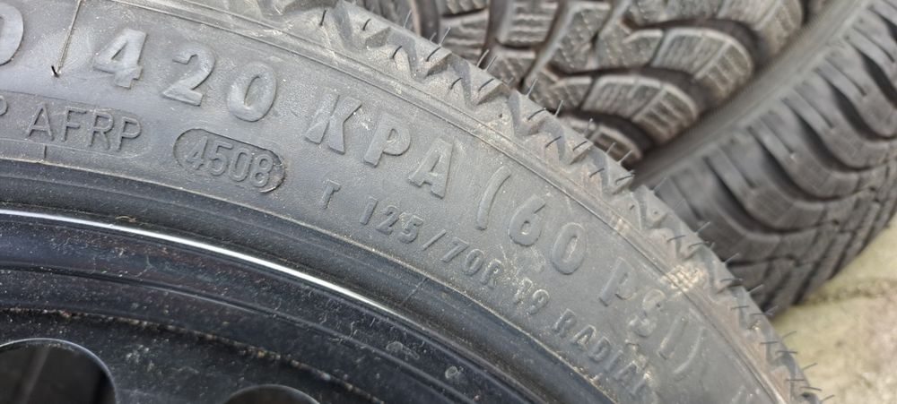 Rezerva slim Audi A4 B8, A5 noua T 125 70 R19