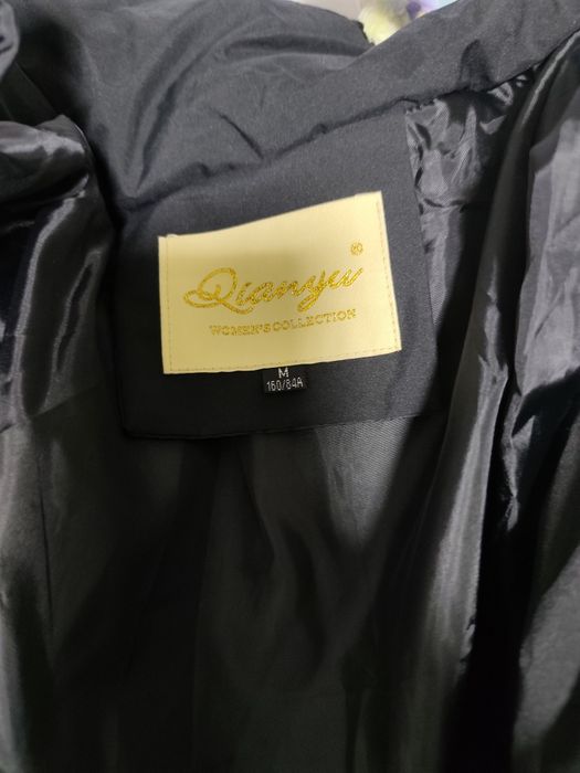 Пуховик с поясом