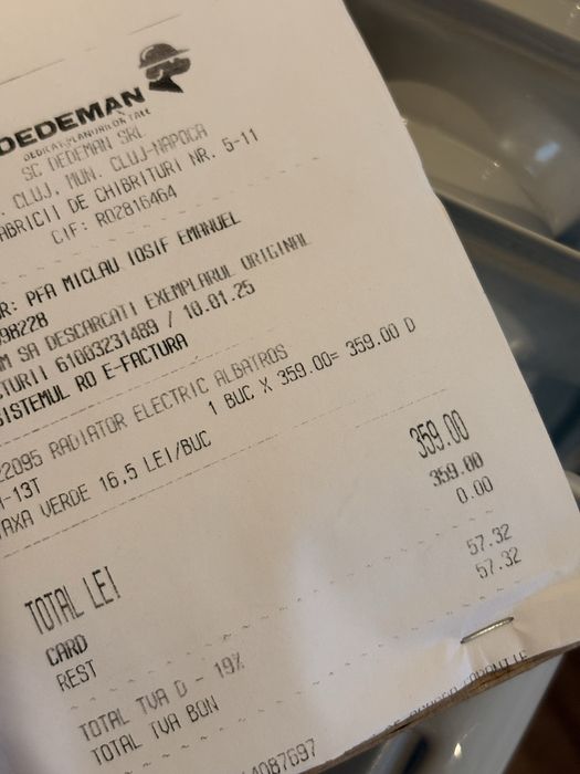 Calorifer electric pe ulei / Radiator