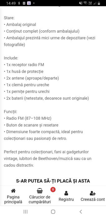 Cel mai mic radio din lume Beethoven 2