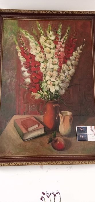 Pictura în ulei pe carton din1974