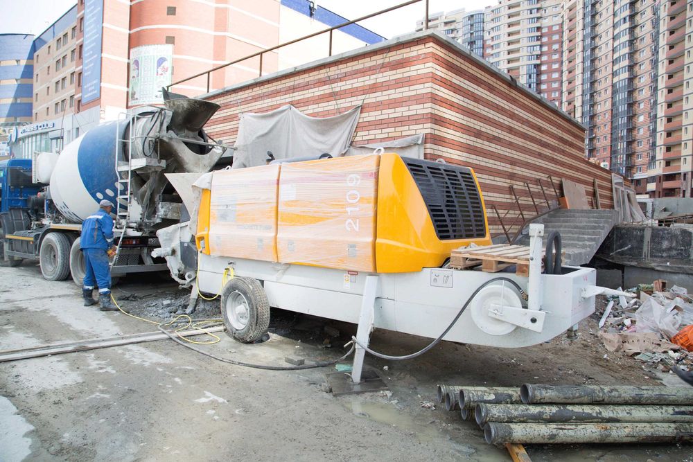 Бетононасосная установка фото Бетононасосная установка фото