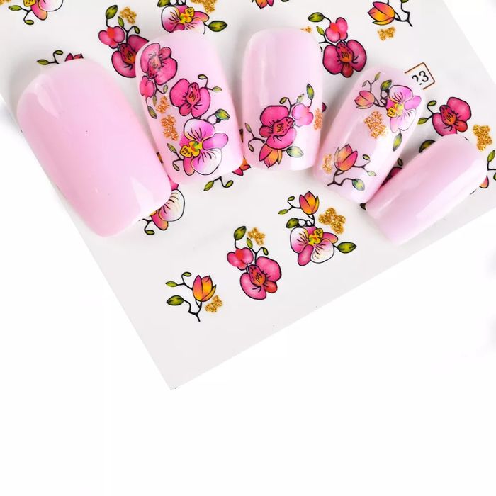 Для Маникюра. Галографическая фольга Стикеры для ногтей