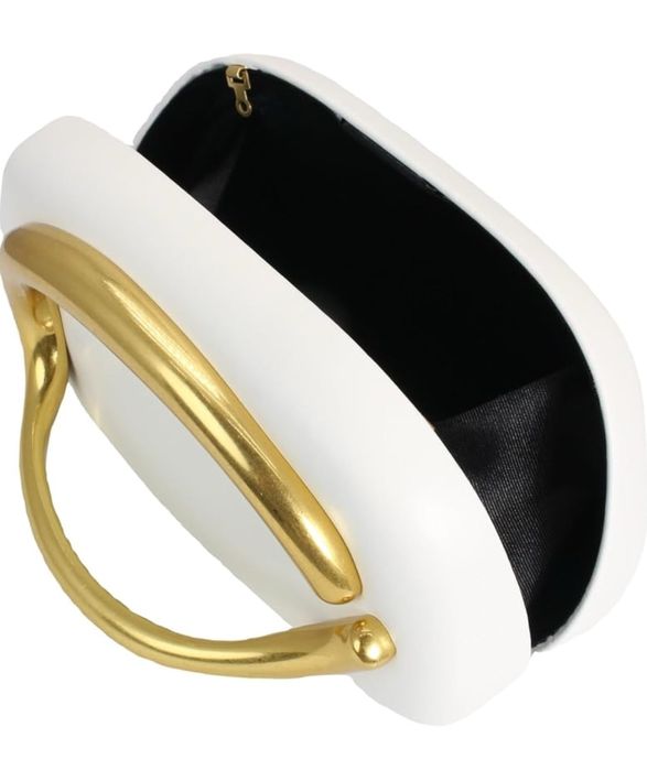 Дамска чанта луксозна черно/бяло