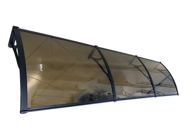 АЛУМИНИЕВ навес тента плътен плексиглас 300х120 см + други размери