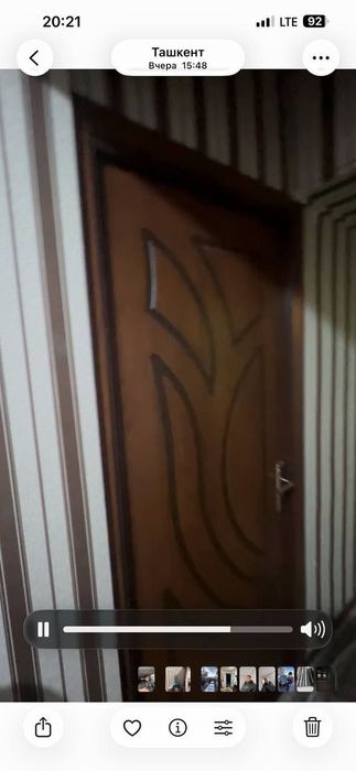 Сотилади Чилонзор 20 а квартал 2 хонали кирпич балкон 2×6