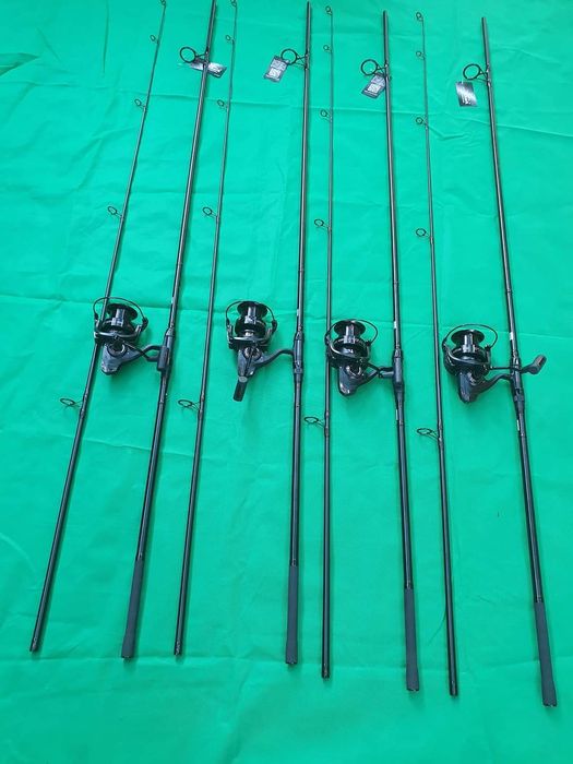 Set pescuit la Crap lansete eastshark + mulinete Saimino Gh