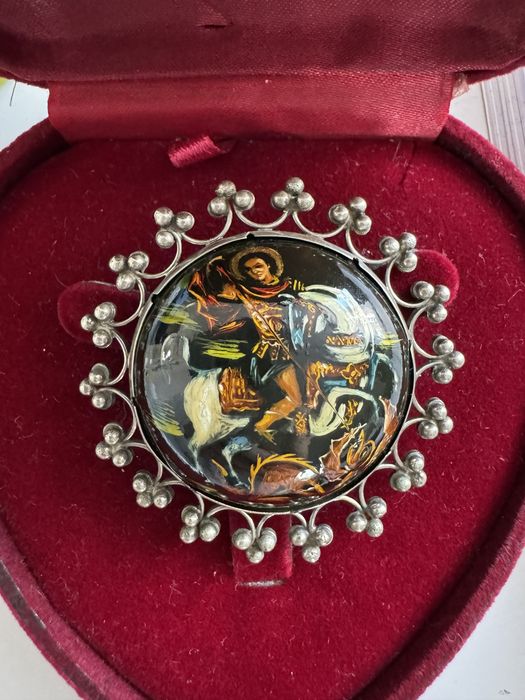 Антиквариат , брошь Грузия .