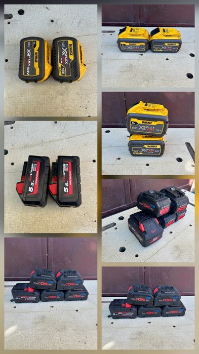 Acumulatori Milwaukee,Dewalt,Bosch