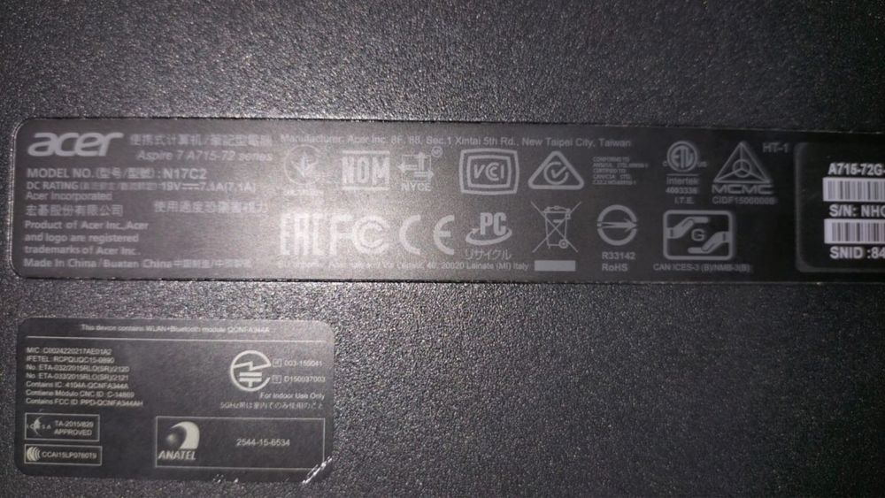 Ноутбук Acer 1тб