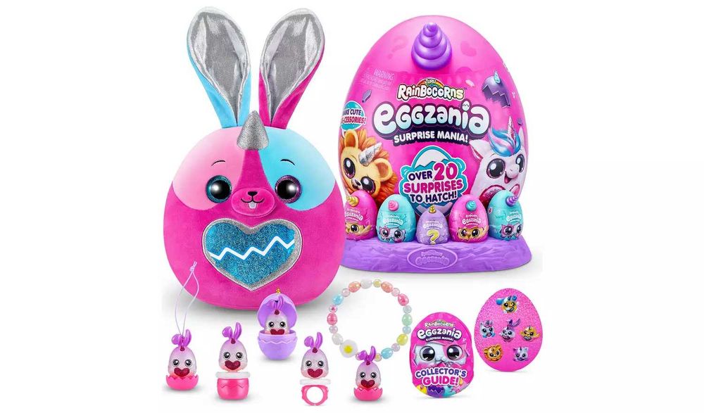 Плюшена играчка Рейнбоукорнс Голямо яйце с 20 изненади Rainbocorns