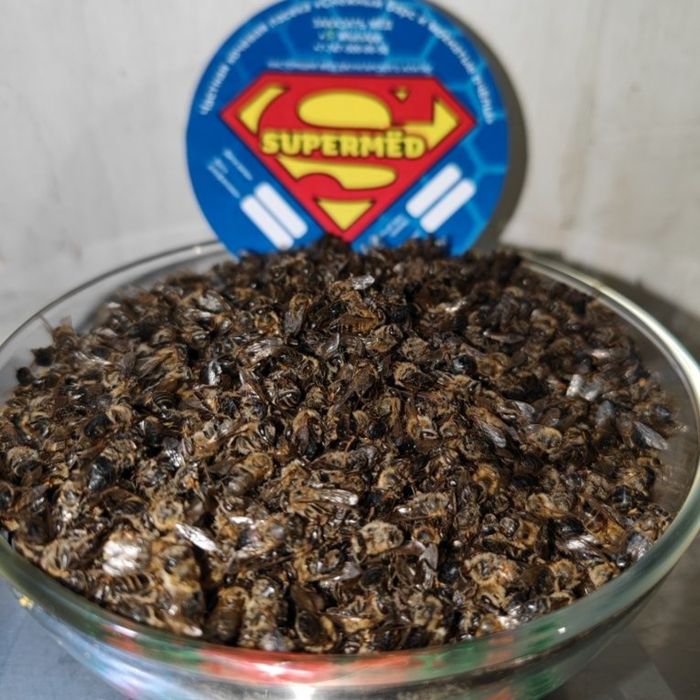 ПОДМОР пчелиный, сушёные пчёлы