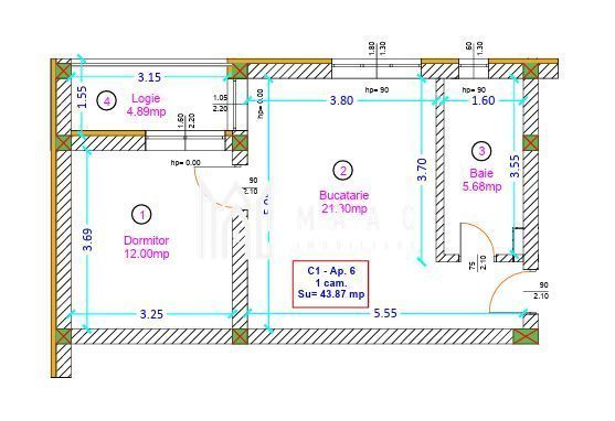 Apartament 2 camere de vânzare | Șelimbăr | etaj 2, parcare