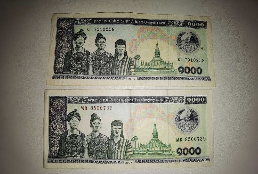 Bancnote Laos de vanzare