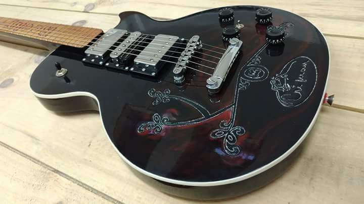 Chitara electrica Rocky/The Black Beauty-Criman Lepa/hand crafted!Nou!