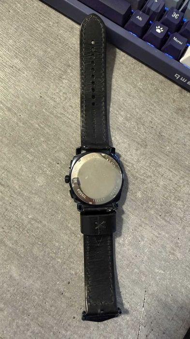 Fossil Machine Chronograph Men's Watch (Model FS5361) - Black & Blue