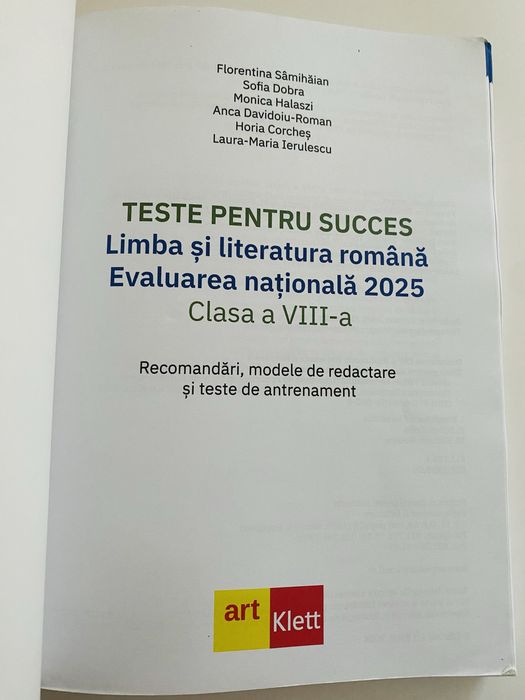 Florentina Samihaian- teste evaluare nationala 2025- lb. romana