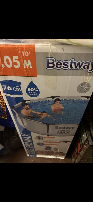 Каркасный бассейн Bestway Steel Pro MAX.