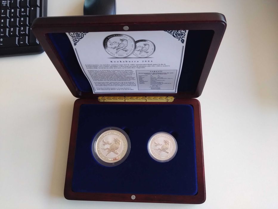 Сребърни монети "Kookaburra", 1 oz, 2 oz Австралия