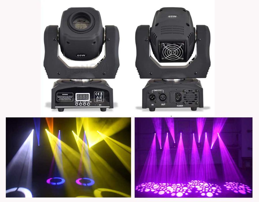 Moving Head Spot LED 60 W NOU