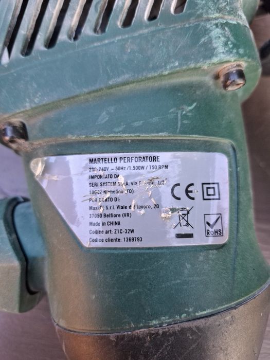 Ciocan rotopercutor Hi-Fe 1500W cu valiză