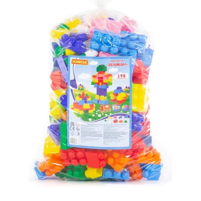 Конструктор “Великан”. 198 элементов.