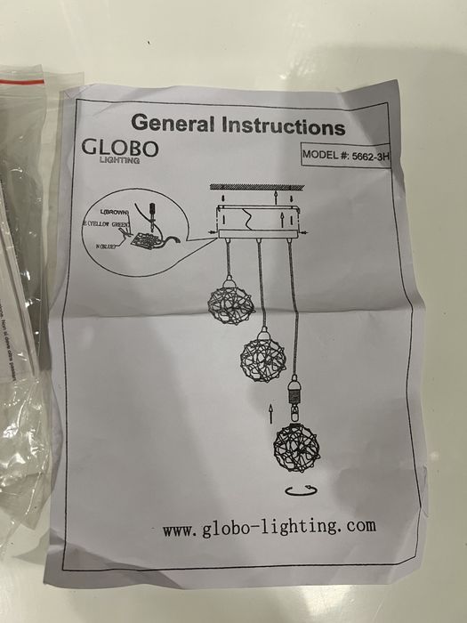 Продается новая люстра Globo в упаковке