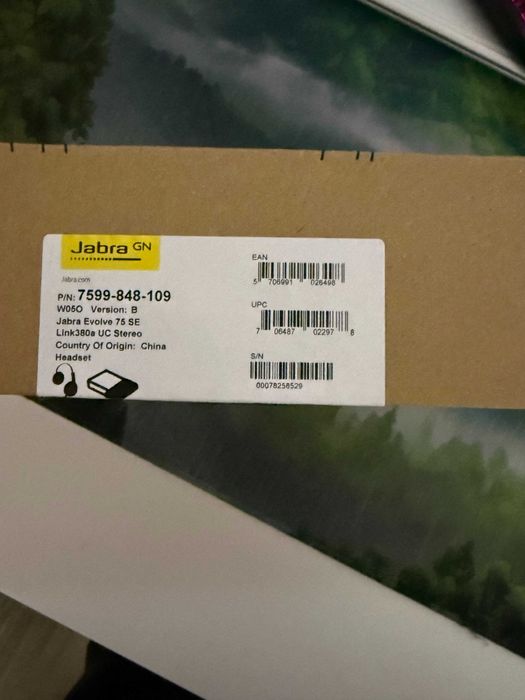 Casti Jabra Evolve 75 SE Stere MS, Link 380, Negru