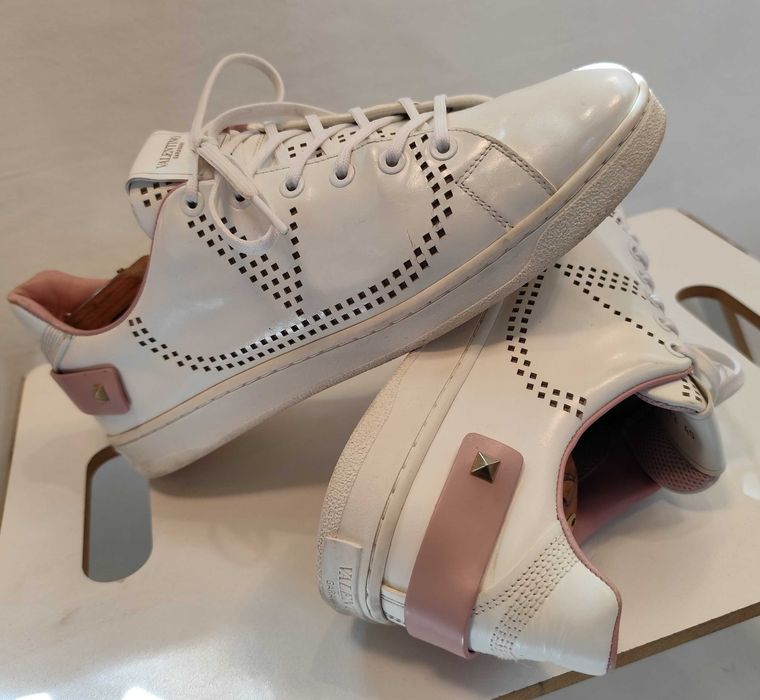 Pantofi sport casual de lux 40 Valentino Garavani piele naturala superioara