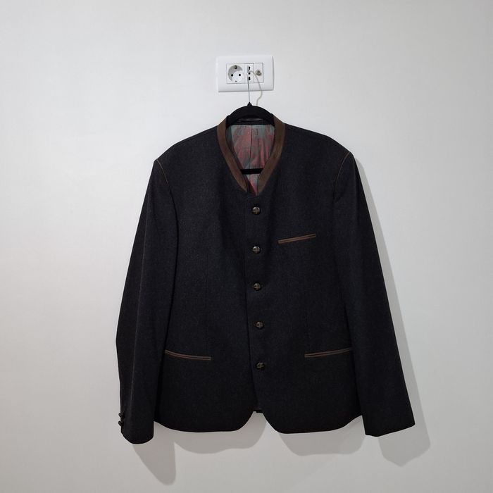 Sacou din lână virgina Kult Kluft pentru bărbați, mărime 56,blazer elegant negru