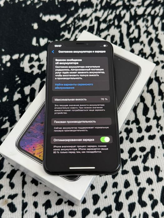 Iphone XS 256 g  76% акб