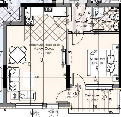 Продава се Двустаен апартамент в Варна, Младост 2 - 67 кв.м за 1501 €/кв.м - Снимка #2