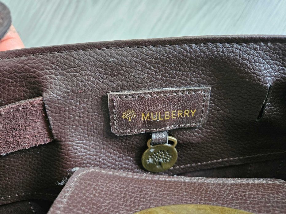 Mulberry Bayswater дамска чанта естествена кожа