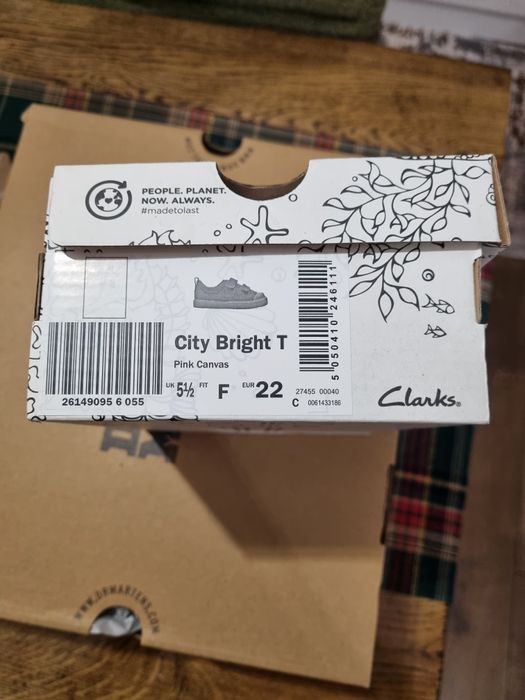 Бебешки обувки Clarks, 22 номер