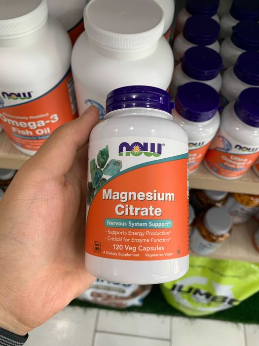 NOW FOODS Magnesium Citrate - 120 Vcaps