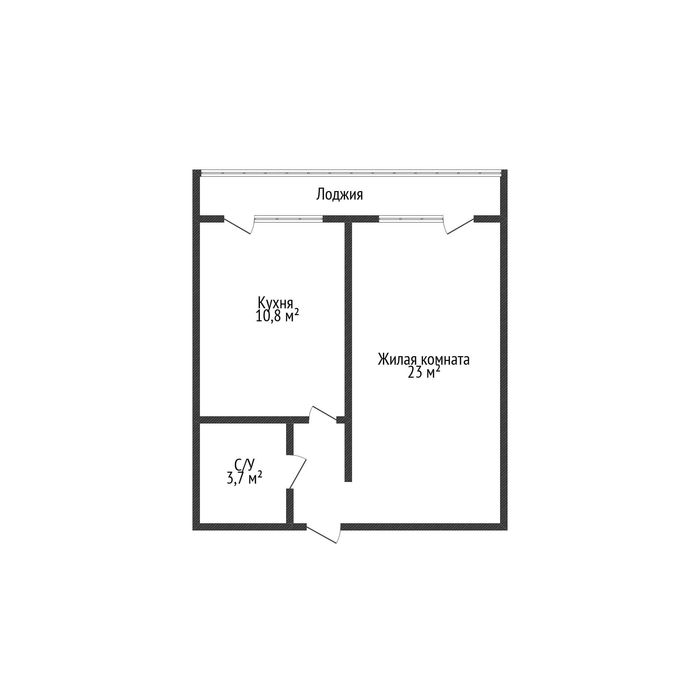 1-комнатная  квартира в Альфа-Бетта