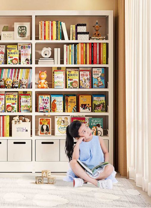 Книжная полка/Kutubxona kitob tokchasi/Стальная книжная полка для дома