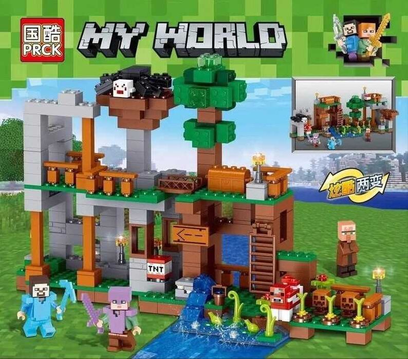 ГОЛЯМ Конструктор MY WORLD 449 части MINECRAFT konstruktor Майнкрафт