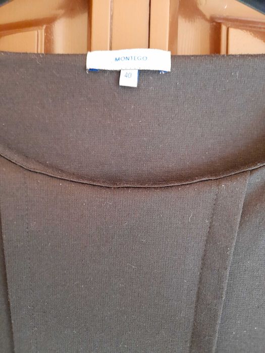 Sarafan de jerse, negru, marimea 40
